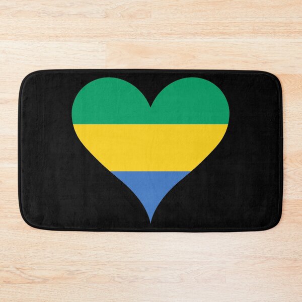 Item preview, Gabon Heart Flag designed and sold by NTGUILTY.