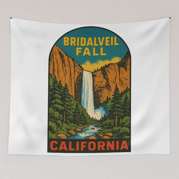 Item preview, Bridalveil Falls Vintage Style Decal designed and sold by Decal Mania.