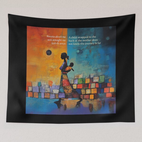 Item preview, Nigerian Proverb A Child That Rides designed and sold by Abstractarium.