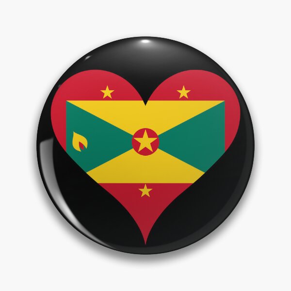 Item preview, Grenada Heart Flag designed and sold by NTGUILTY.