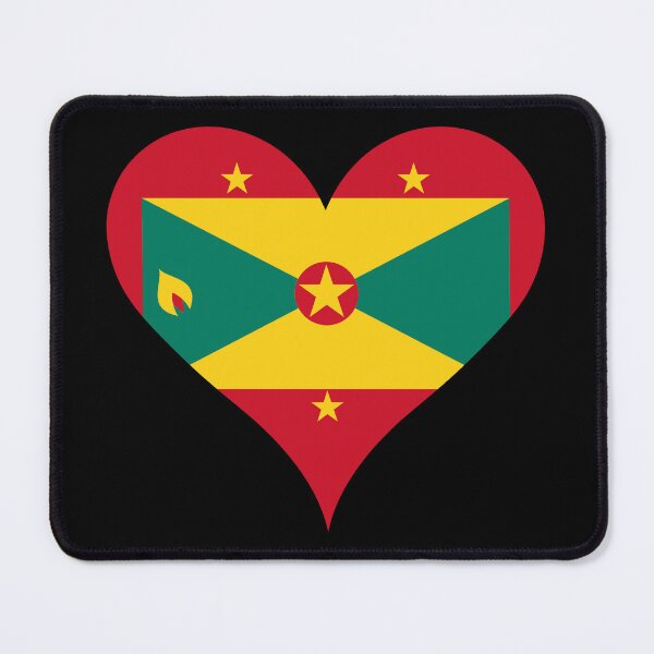 Item preview, Grenada Heart Flag designed and sold by NTGUILTY.