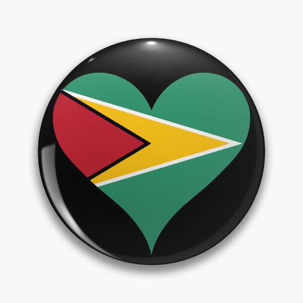 Item preview, Guyana Heart Flag designed and sold by NTGUILTY.
