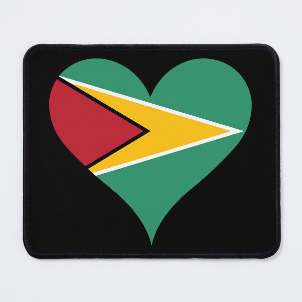 Item preview, Guyana Heart Flag designed and sold by NTGUILTY.