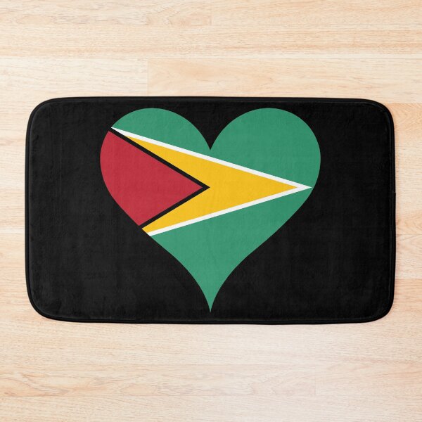 Item preview, Guyana Heart Flag designed and sold by NTGUILTY.