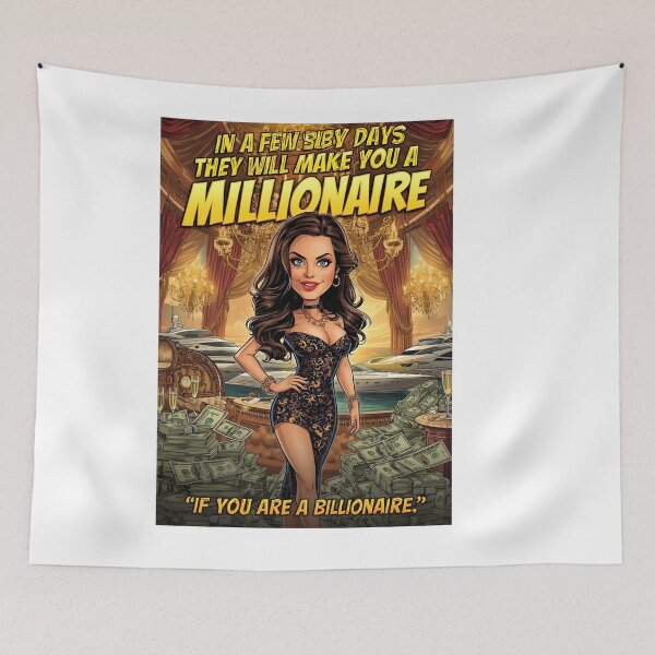 Item preview, In a Few Days I Will Make You a Millionaire – Ironic Motivational Postera Millionaire – Motivational Satire Poster designed and sold by RAKO13.