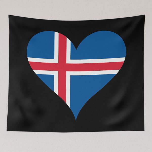 Item preview, Icelandic Heart Flag designed and sold by NTGUILTY.