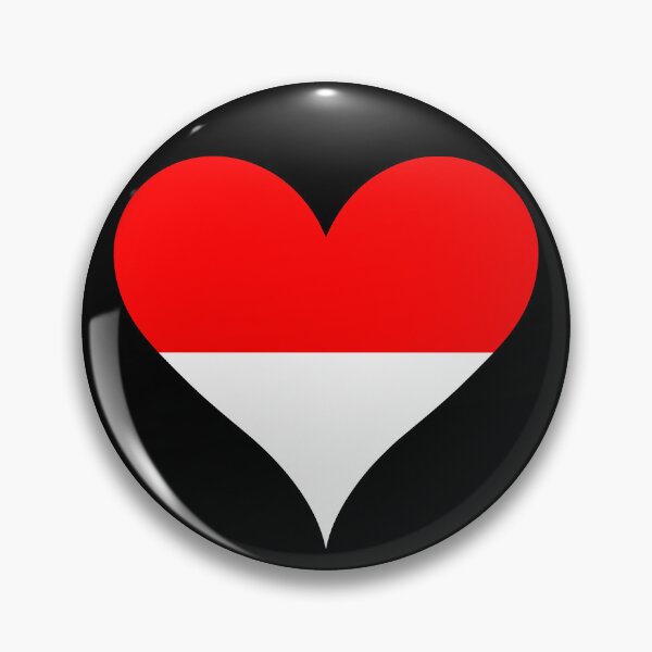 Item preview, Indonesia Heart Flag designed and sold by NTGUILTY.