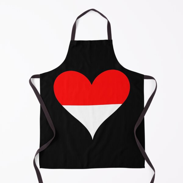Item preview, Indonesia Heart Flag designed and sold by NTGUILTY.