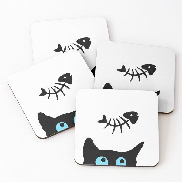 Item preview, Kitten and fish designed and sold by Freeform Flow by Caroline.