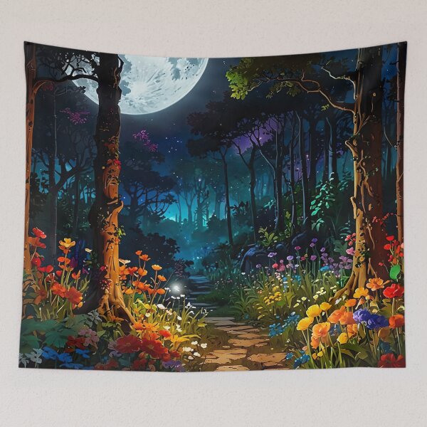Item preview, Moon Path in the Enchanted Forest designed and sold by PixelParadies.