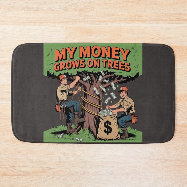Item preview, "Funny  Arborists Cartoon - My Money Grrows on Trees" designed and sold by HolisticFurArt.
