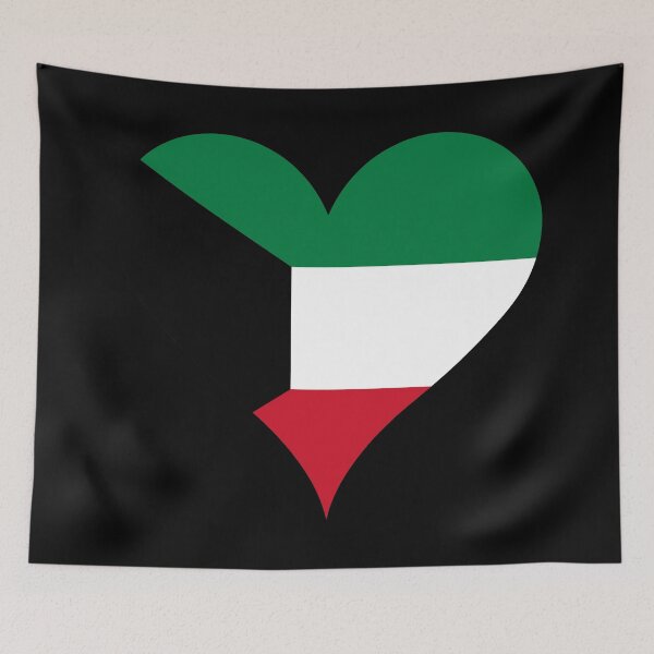 Item preview, Kuwait Heart Flag designed and sold by NTGUILTY.
