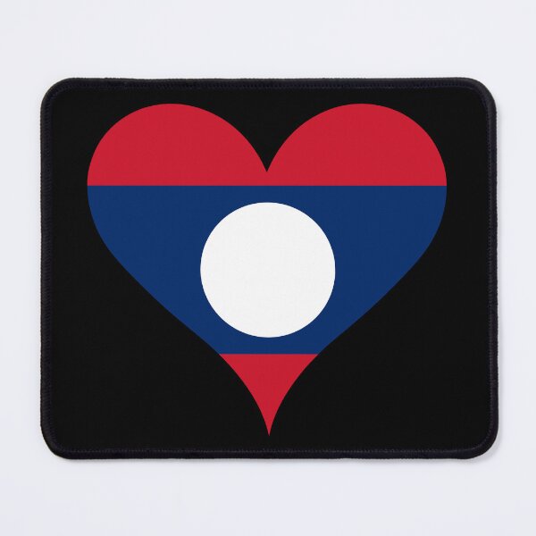 Item preview, Laos Heart Flag designed and sold by NTGUILTY.