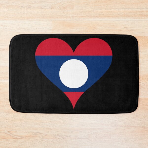 Item preview, Laos Heart Flag designed and sold by NTGUILTY.