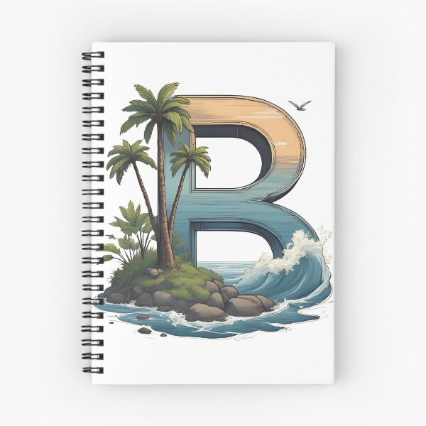 Item preview, Tropical Floral Letter B designed and sold by NUMBER FOUR.