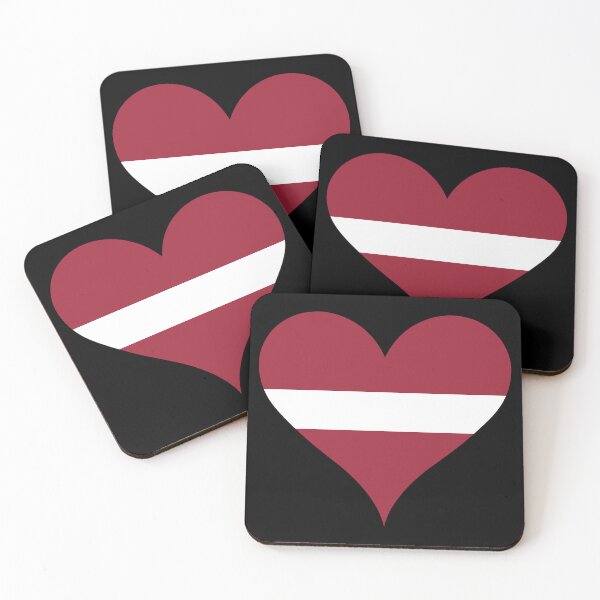 Item preview, Latvia Heart Flag designed and sold by NTGUILTY.