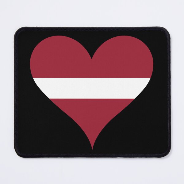 Item preview, Latvia Heart Flag designed and sold by NTGUILTY.