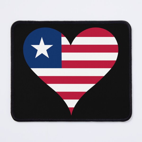 Item preview, Liberia Heart Flag designed and sold by NTGUILTY.