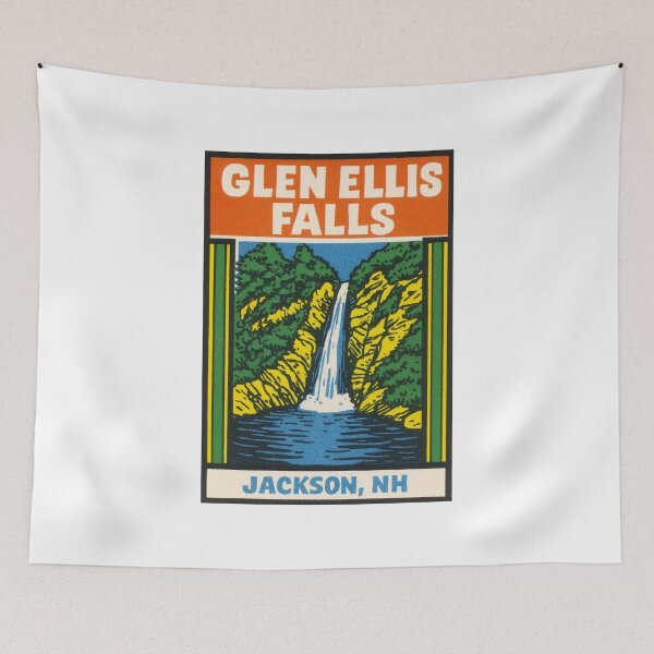 Item preview, Glen Ellis Falls Vintage Style Decal designed and sold by Decal Mania.