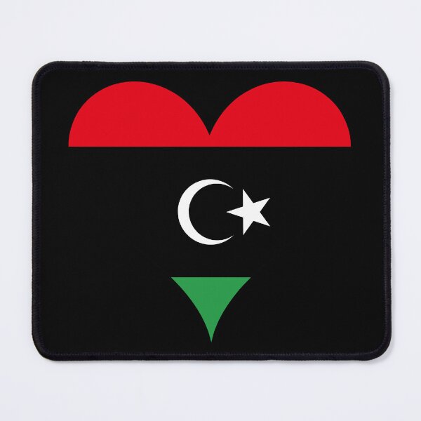 Item preview, Libya Heart Flag designed and sold by NTGUILTY.