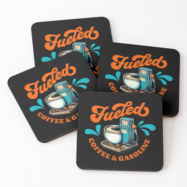 Item preview, Fueled by Coffee & Gasoline: Retro Garage & Cafe Graphic designed and sold by MJO80.