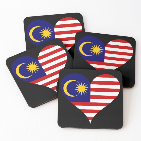 Item preview, Malaysia Heart Flag designed and sold by NTGUILTY.