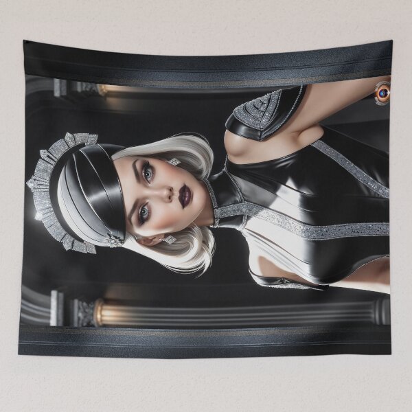 Item preview, Stunning Regal Portrait Of Lady Asteria Riccacia Striking AI Concept Art by Xzendor7 designed and sold by Xzendor7 Digital Art Creations.