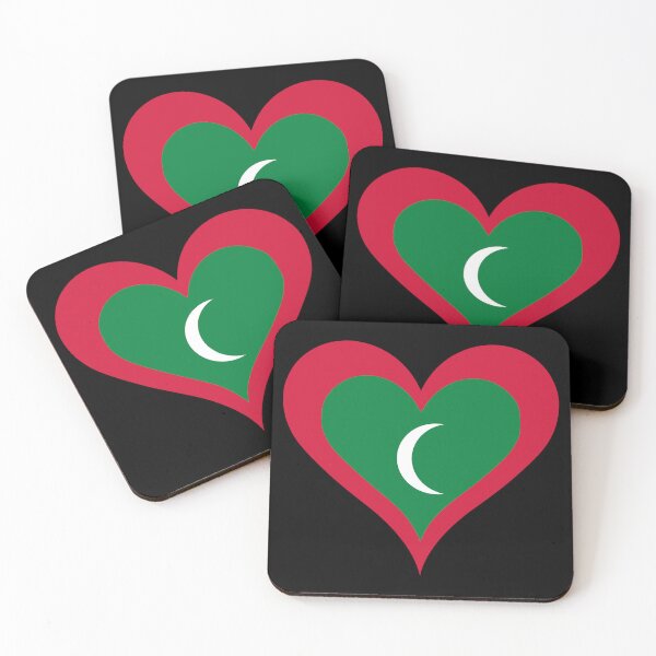 Item preview, Maldives Heart Flag designed and sold by NTGUILTY.