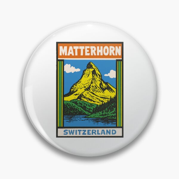 Item preview, Matterhorn Switzerland Vintage Style Decal designed and sold by Decal Mania.