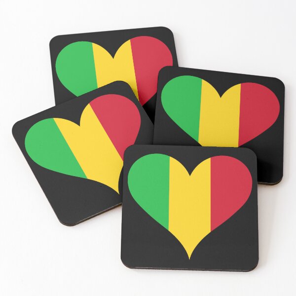 Item preview, Mali Heart Flag designed and sold by NTGUILTY.