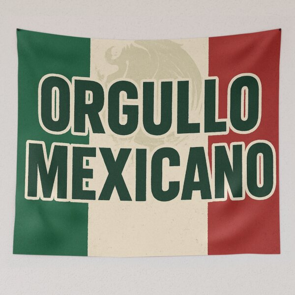 Item preview, Orgullo Mexicano Flag | Mexican Pride Vintage Typography Design designed and sold by zevorgue.