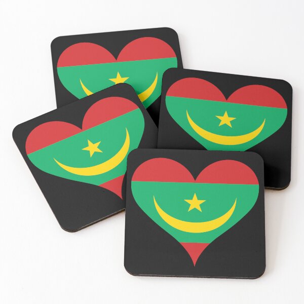 Item preview, Mauritania Heart Flag designed and sold by NTGUILTY.