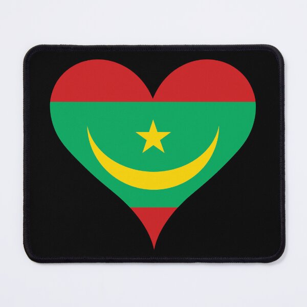 Item preview, Mauritania Heart Flag designed and sold by NTGUILTY.