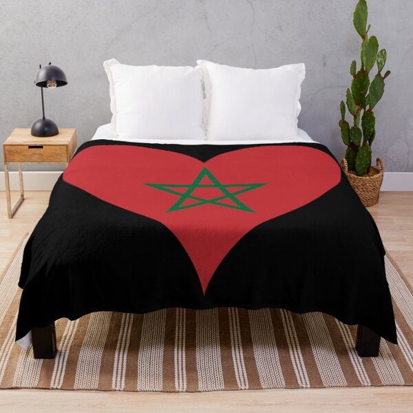Item preview, Morocco Heart Flag designed and sold by NTGUILTY.
