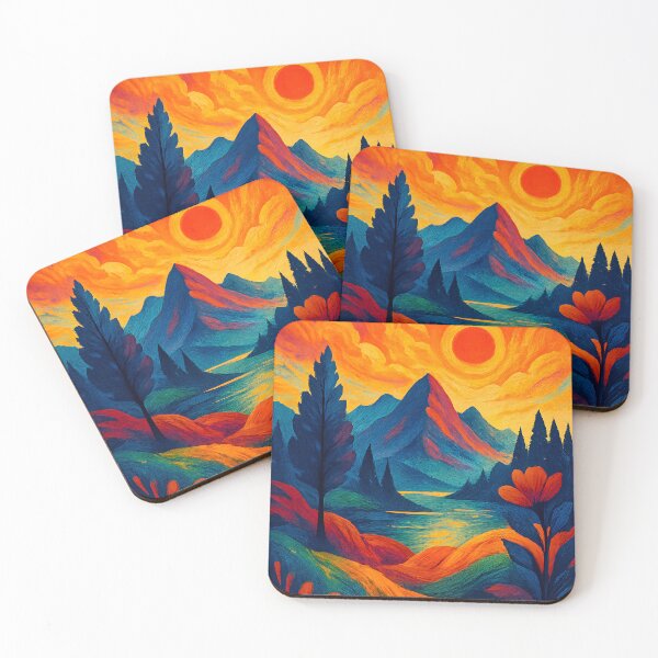 Item preview, Abstract Nature Landscape – Colorful Modern Art designed and sold by Jack’s Shirts Craft.