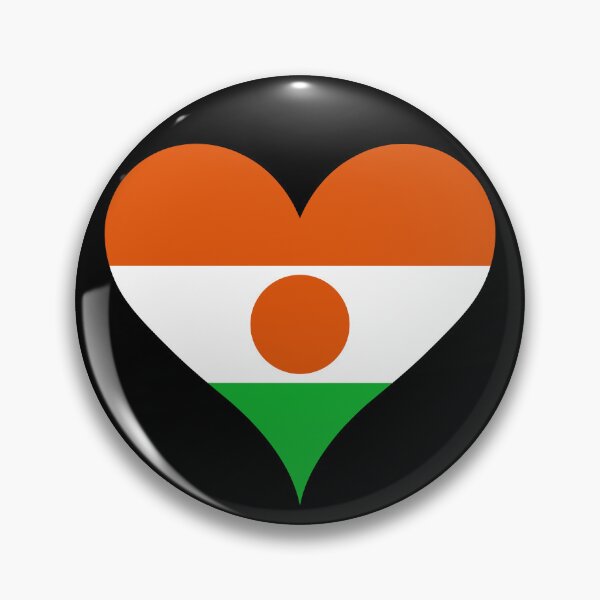 Item preview, Niger Heart Flag designed and sold by NTGUILTY.