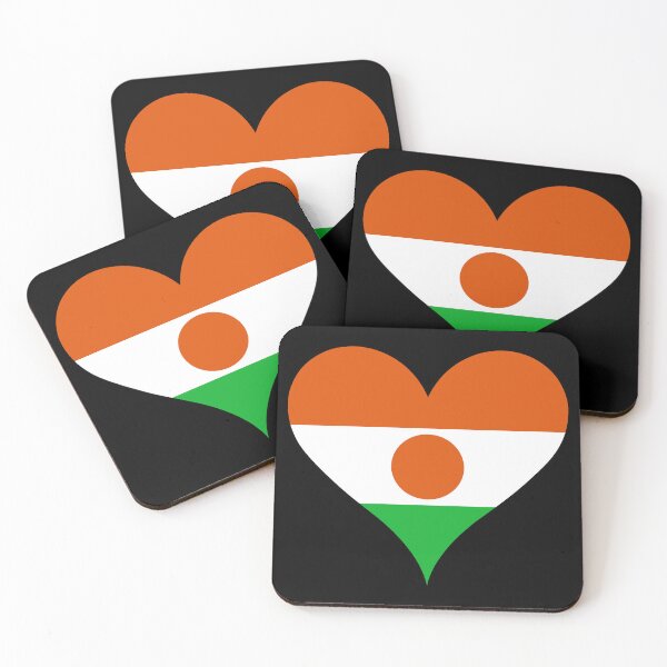 Item preview, Niger Heart Flag designed and sold by NTGUILTY.