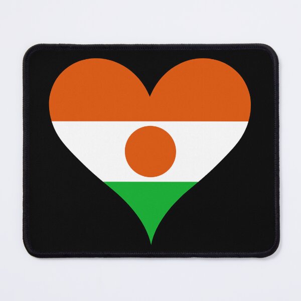 Item preview, Niger Heart Flag designed and sold by NTGUILTY.