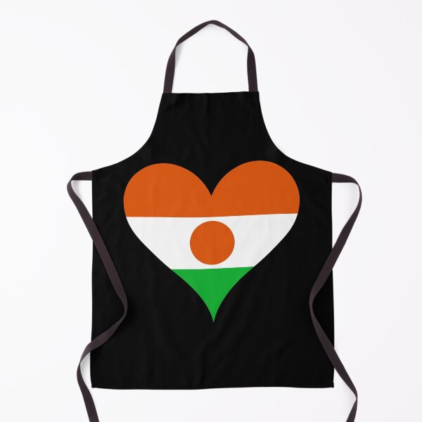 Item preview, Niger Heart Flag designed and sold by NTGUILTY.