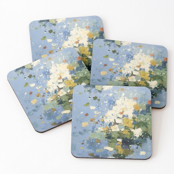 Item preview, Abstract Blossoms in Blue Sky designed and sold by Dusk Atelier.