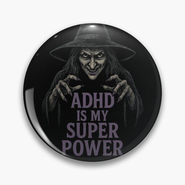 Item preview, ADHD Witch – ADHD Is My Super Power Vintage Cartoon Design designed and sold by Meandmyshop.