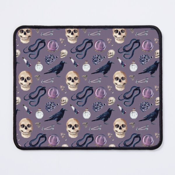 Item preview, Gothic Watercolour Floral Pattern – Skulls, Snakes, Potions and Moths designed and sold by smeraldosecrets.