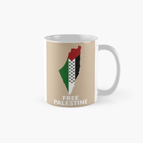 Item preview, Free Palestine – Map with Flag & Keffiyeh Pattern designed and sold by ArthUpscale.