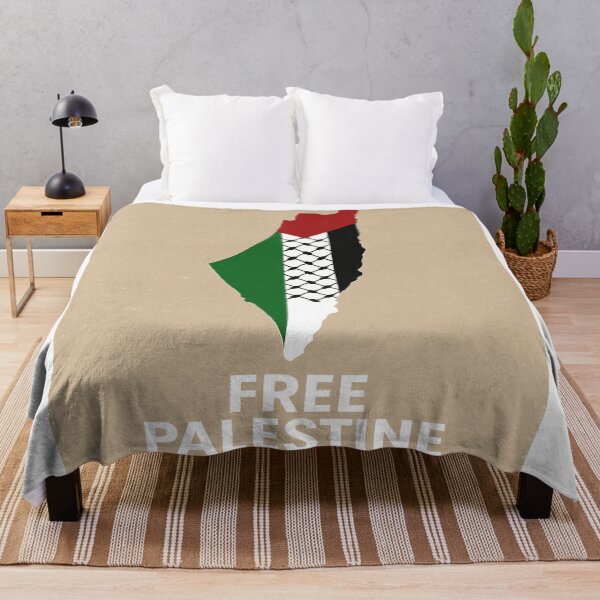 Item preview, Free Palestine – Map with Flag & Keffiyeh Pattern designed and sold by ArthUpscale.