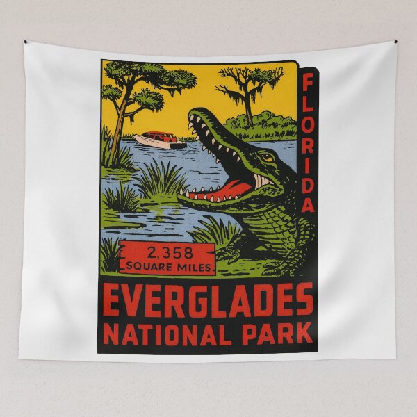 Item preview, Everglades National Park Vintage Style Decal designed and sold by Decal Mania.