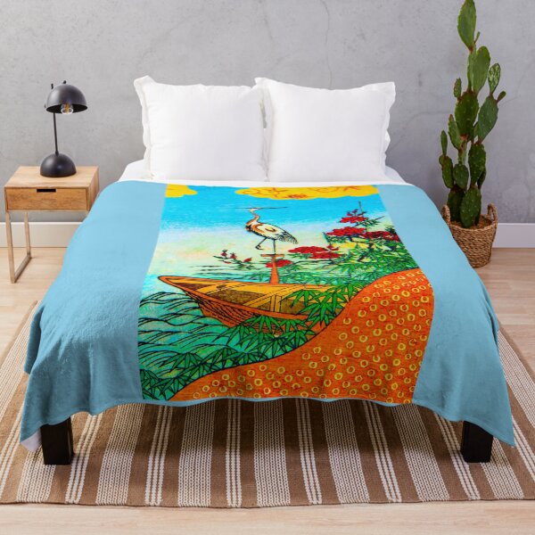 Item preview, Crane Among Blossoms – A Harmony of Sky and Water - V4 designed and sold by WheelieGdArt.