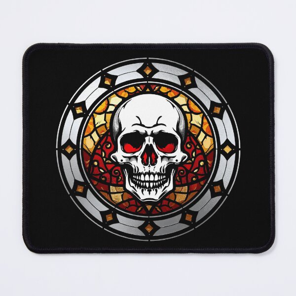 Artikelvorschau, Totenkopf aus Buntglas entworfen und verkauft von MojoSpot.