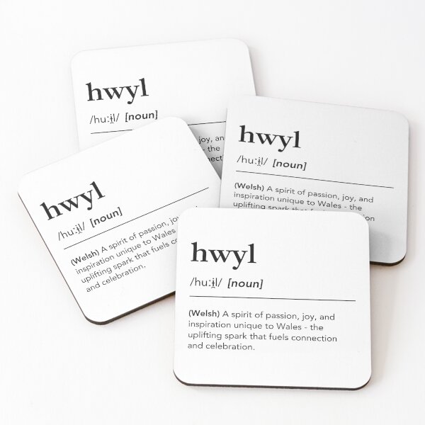 Item preview, Hwyl Defintion Welsh Phonetic Word Art, Joyful Spirit Wales Dictionary designed and sold by lagunaklein.