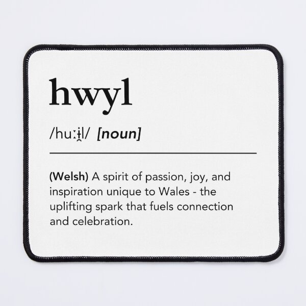 Item preview, Hwyl Defintion Welsh Phonetic Word Art, Joyful Spirit Wales Dictionary designed and sold by lagunaklein.