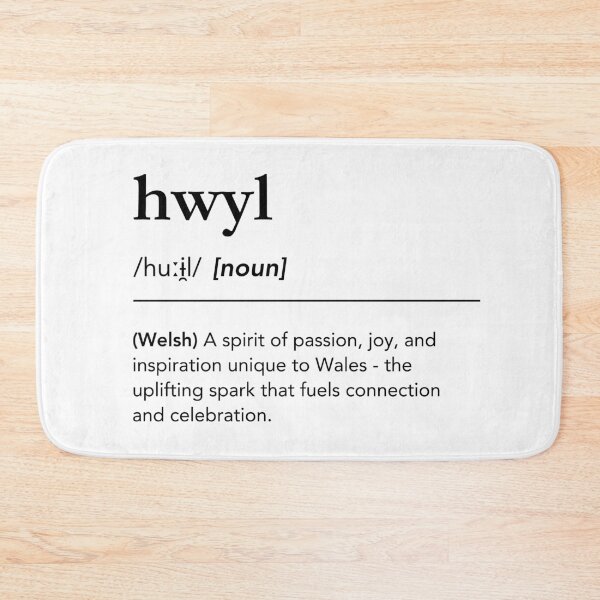Item preview, Hwyl Defintion Welsh Phonetic Word Art, Joyful Spirit Wales Dictionary designed and sold by lagunaklein.